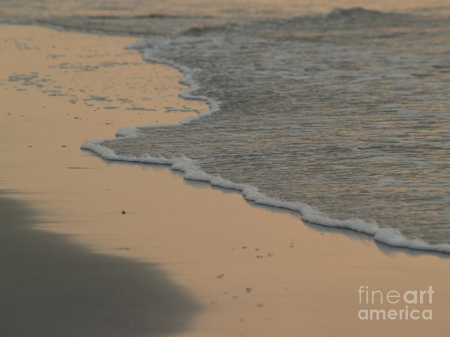 Beach Photograph - Morning surf at Hunting Island by Anna Lisa Yoder