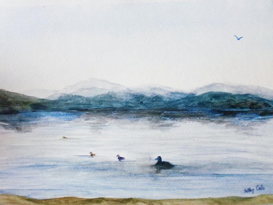 Morning Swimmers Painting by Trilby Cole