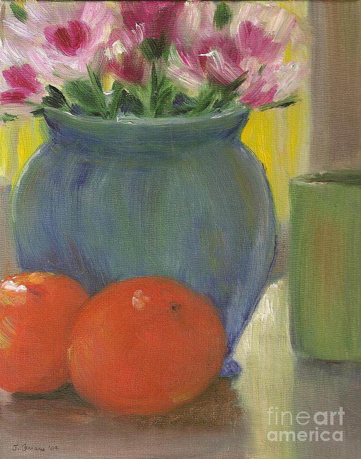 Still Life Painting - Morning Tea by Julie Ferrario