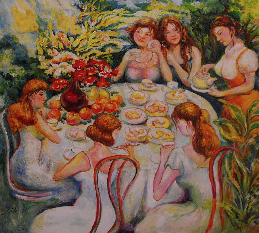 Morning Tea Painting by L R B