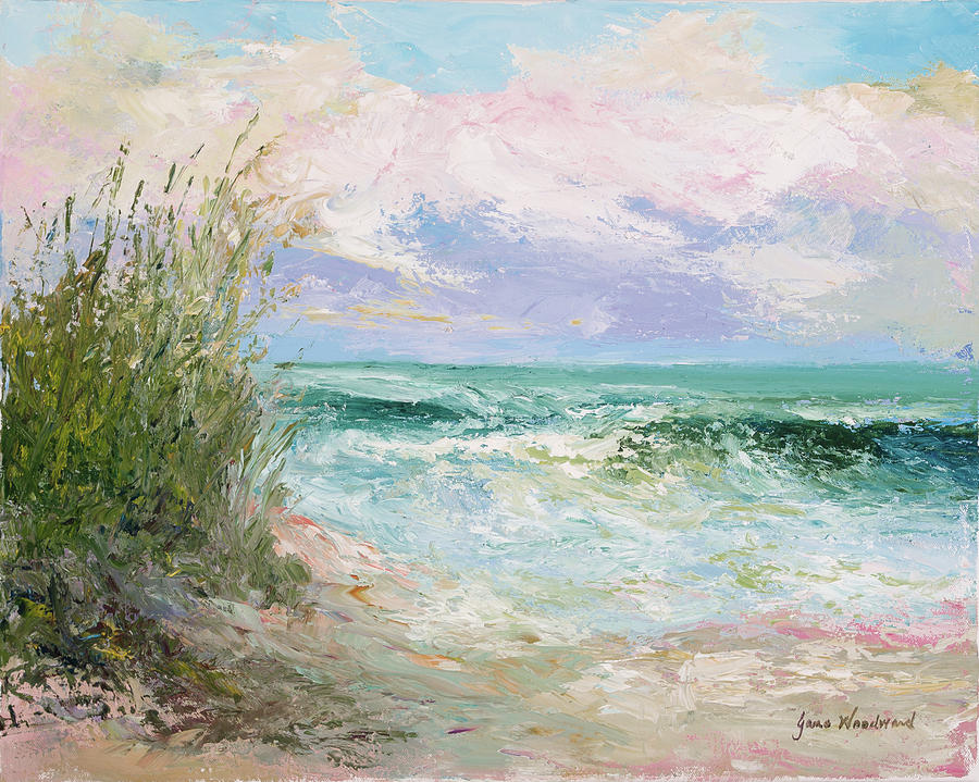 Ocean Painting - Morning Tide by Jane Woodward Ocean Painting - Morning Tide by Jane Woodward