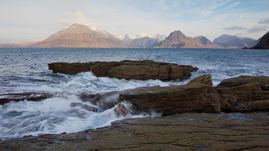 Morning tides at Elgol Photograph by Stephen Taylor