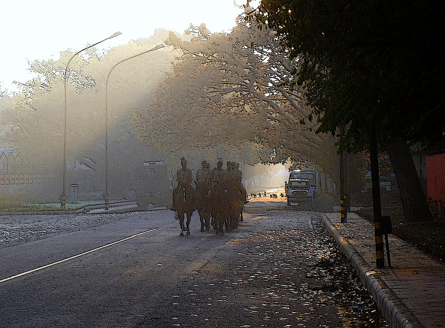 Morning trot in Lutyens Delhi Photograph by Padamvir Singh