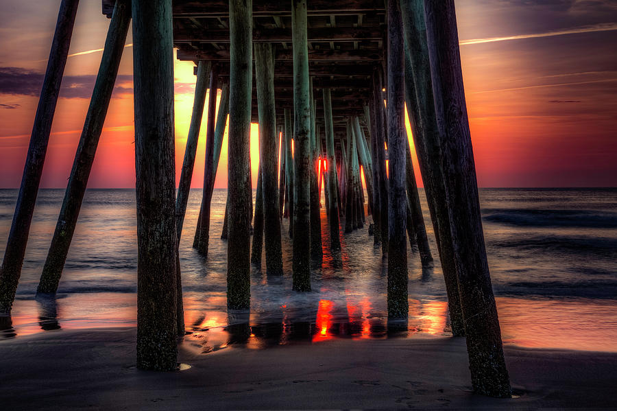Sunset Photograph - Morning under the Pier by Pete Federico Sunset Photograph - Morning under the Pier by Pete Federico