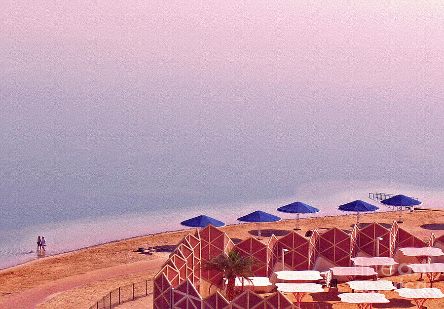 Morning Walk On Dead Sea Shores  Photograph by Lydia Holly
