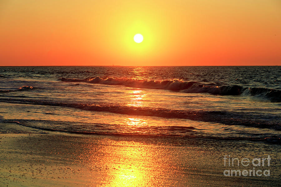 Morning Waves at Cape May Photograph by John Rizzuto