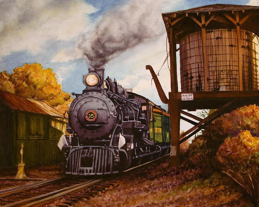Fall Painting - Morning Whistle by Gae Helton