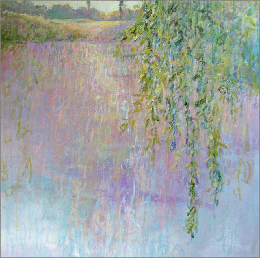 Landscape Painting - Morning Willows by Dale  Witherow