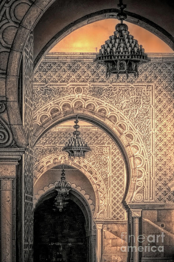 Moroccan Arches, Printerly Mixed Media by Susan Lafleur
