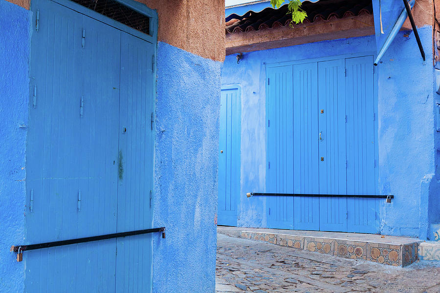 Moroccan Blue Doors 1 Photograph by Rich Isaacman