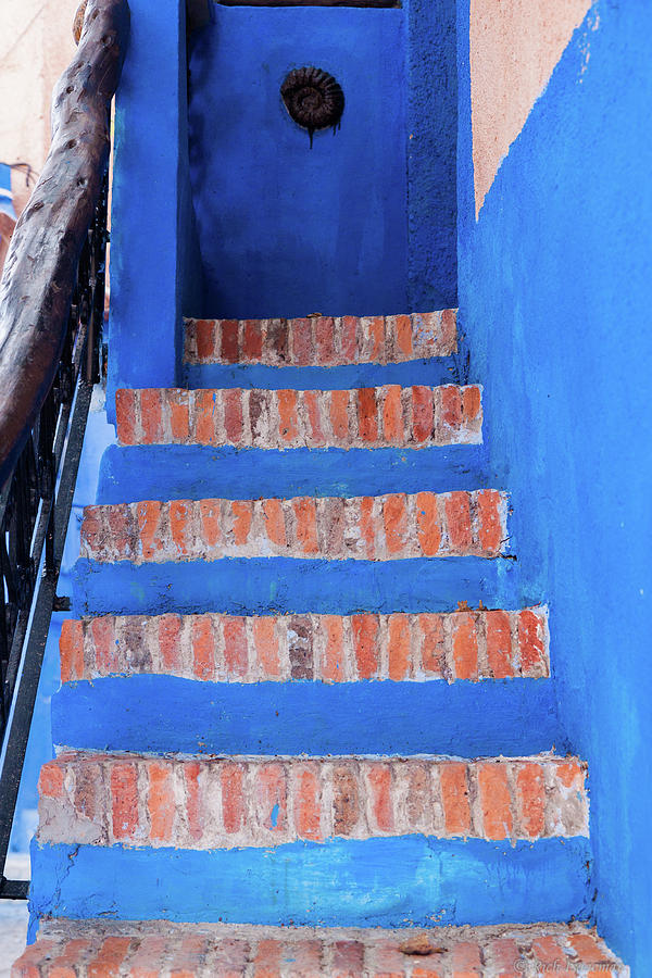 Moroccan Blue Stairs 2 Photograph by Rich Isaacman