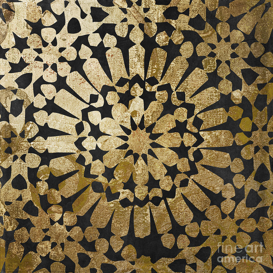 Moroccan Gold IV Painting by Mindy Sommers