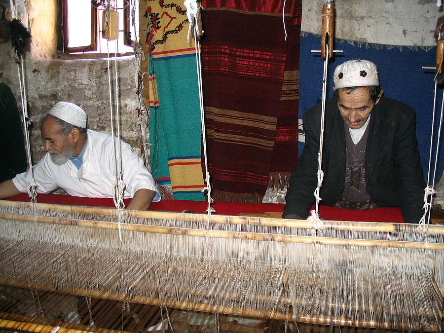 Moroccan Marrakesh Weavers Photograph by Yvonne Ayoub