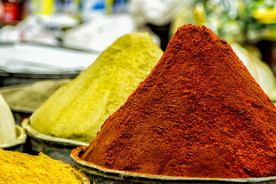 Spices Photograph - Moroccan Spices by Lindley Johnson