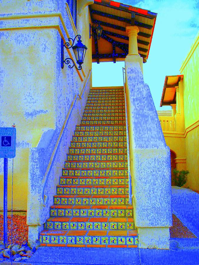 Moroccan Staircase Photograph by Lessandra Grimley