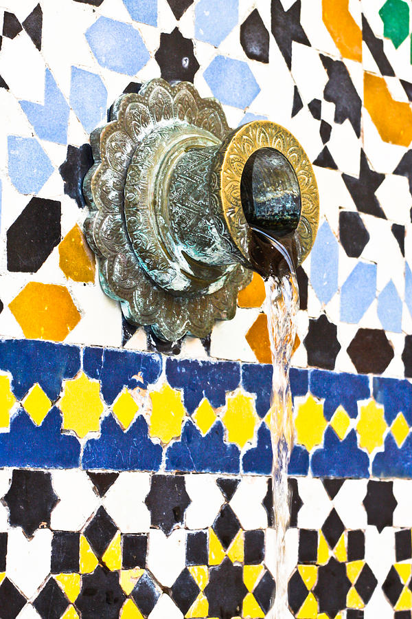 Pattern Photograph - Moroccan tap by Tom Gowanlock