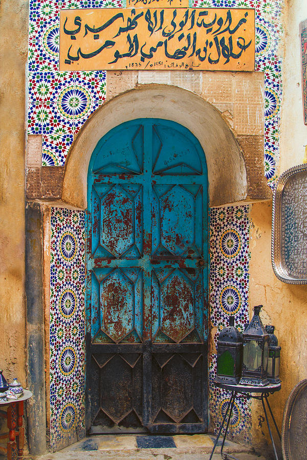Morocco - Fes Door Photograph by Lindley Johnson
