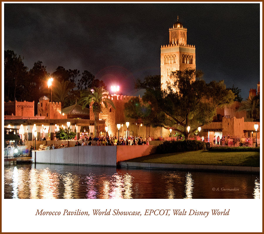 Morocco Pavilion, World Showcase, EPCOT, Walt Disney World Photograph by A Macarthur Gurmankin