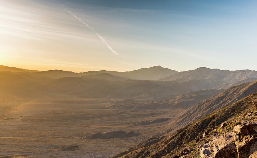 Sunset Photograph - Morongo Valley from On High by Tyler Krol