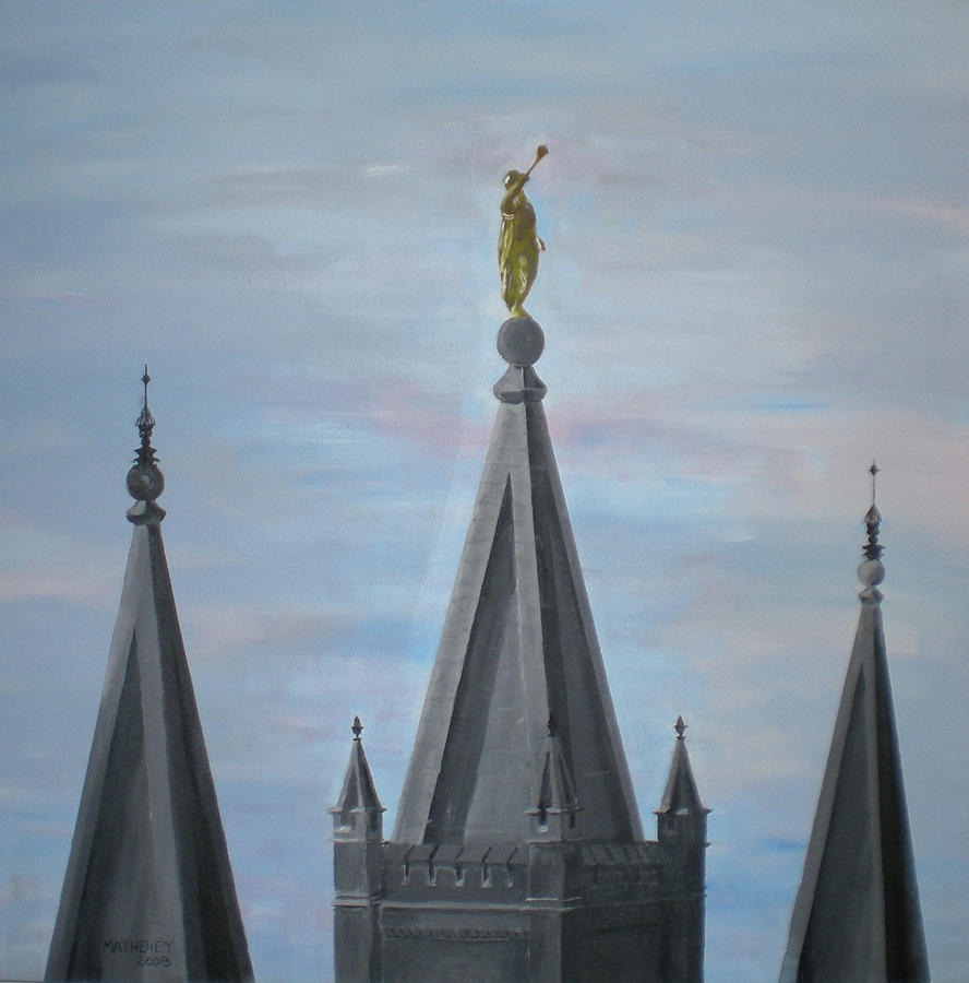 Moroni Painting by Vincent Matheney