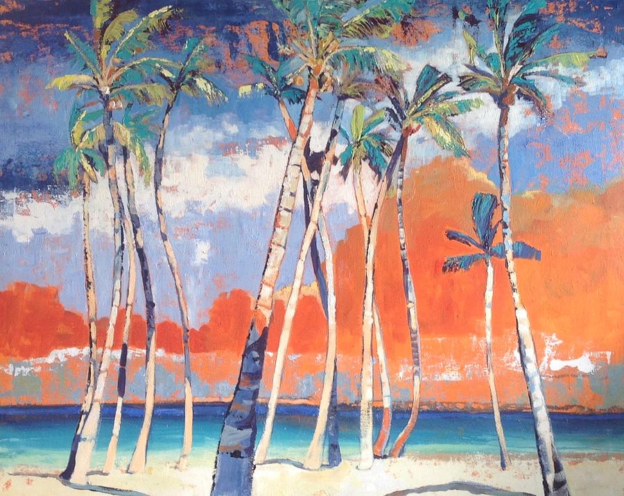 Palm Trees Painting - Morris Bay by Jan Farara