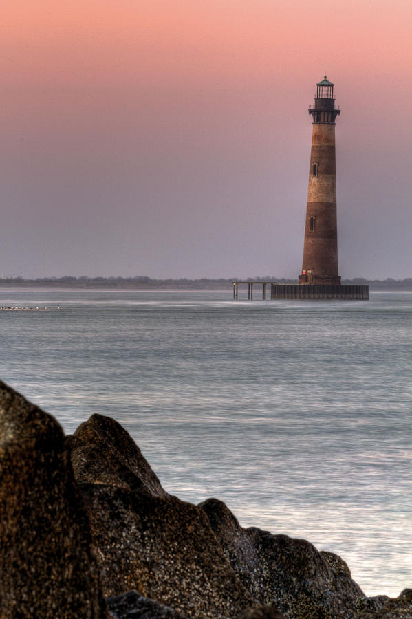 Lighthouse Photograph - Morris Island  by DCat Images