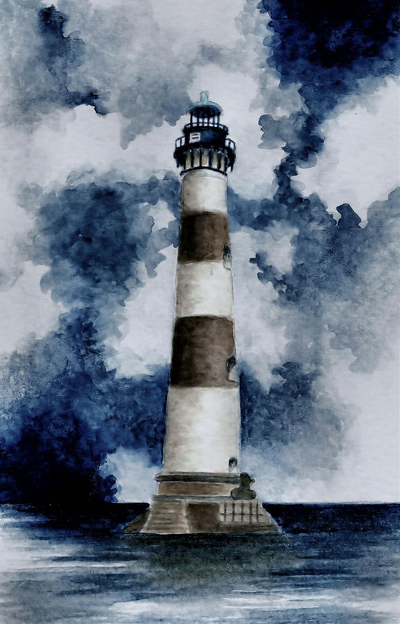 Lighthouse Painting - Morris Island Lighthouse by Michael Vigliotti