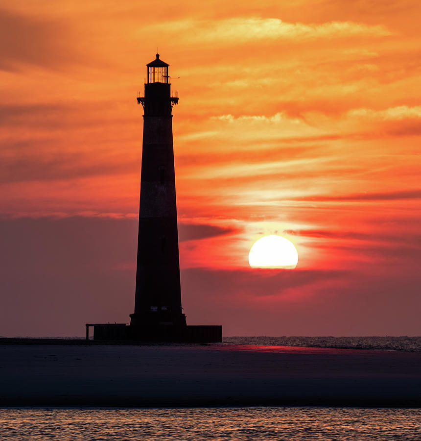 Morris Island Lighthouse Sunrise Photograph by Donnie Whitaker