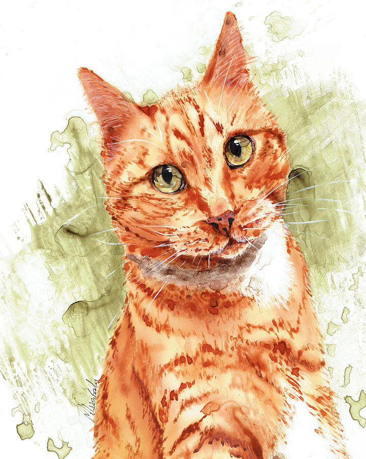 Cat Painting - Morris by Melissa Barbee