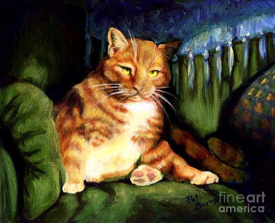 Cat Painting - Morris by Pat Burns