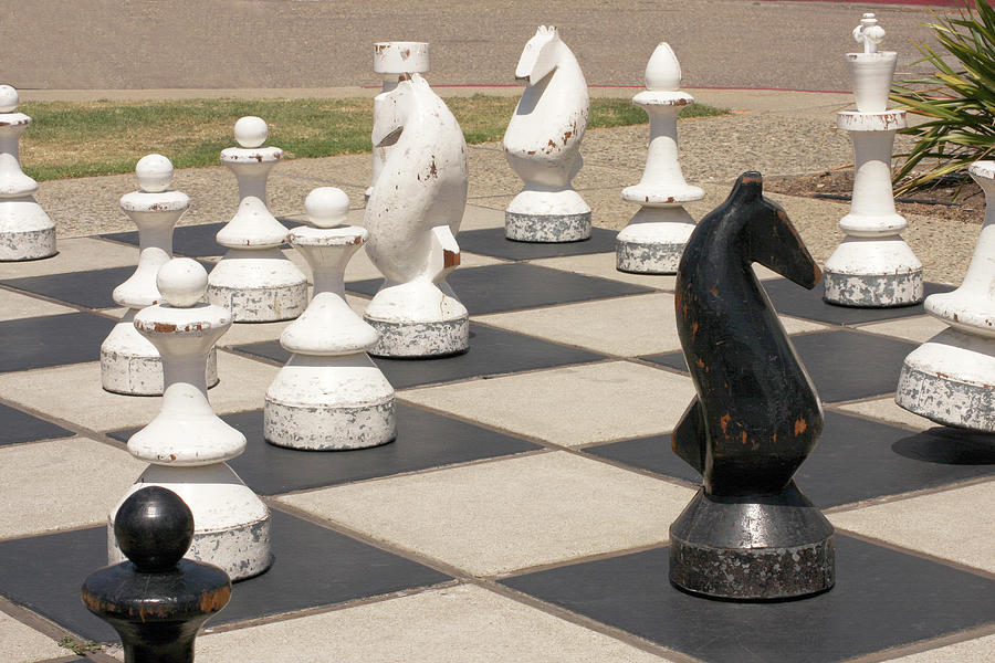 Morro Bay Outdoor Chess Photograph by Art Block Collections