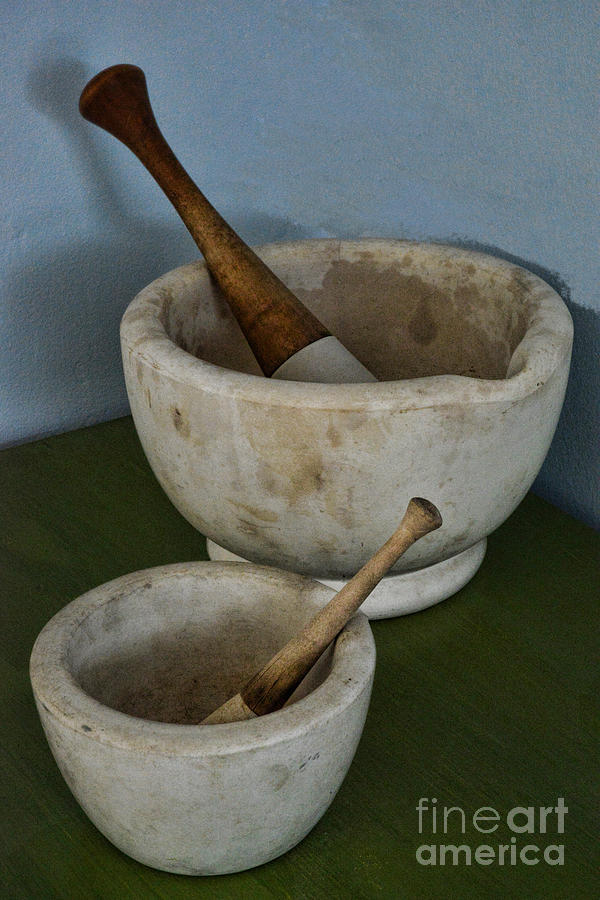 Mortar and Pestle A Very Old Pair Photograph by Paul Ward