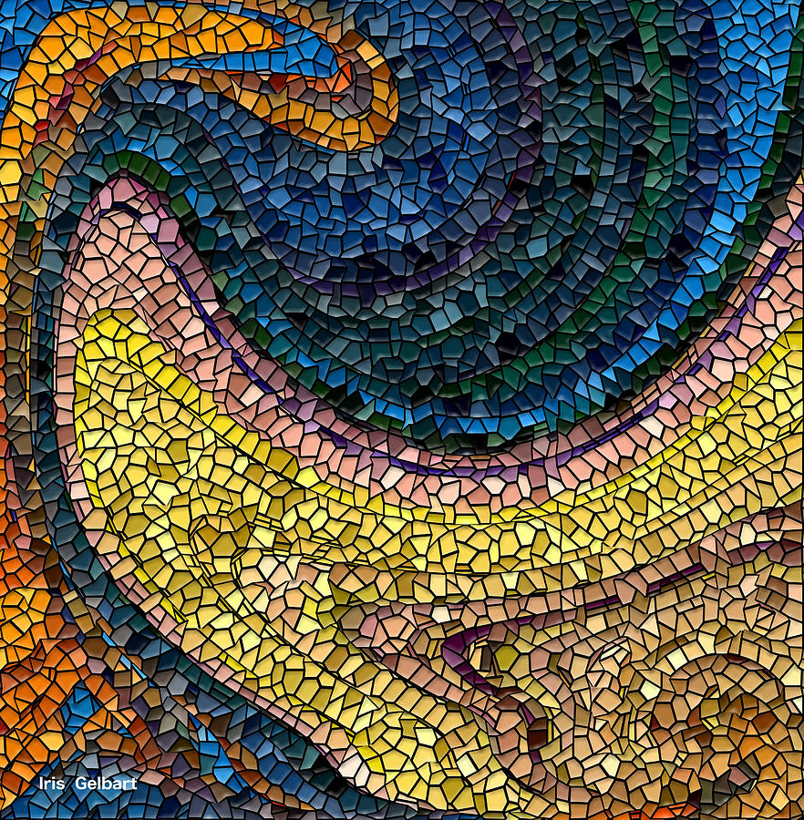 Mosaic #21 Digital Art by Iris Gelbart