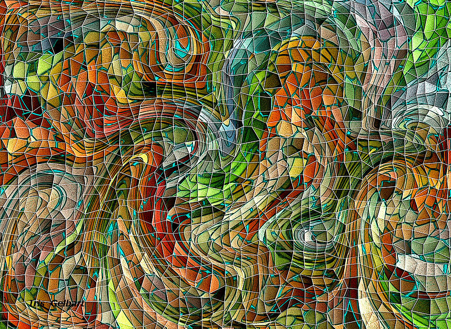 Mosaic #75 Digital Art by Iris Gelbart