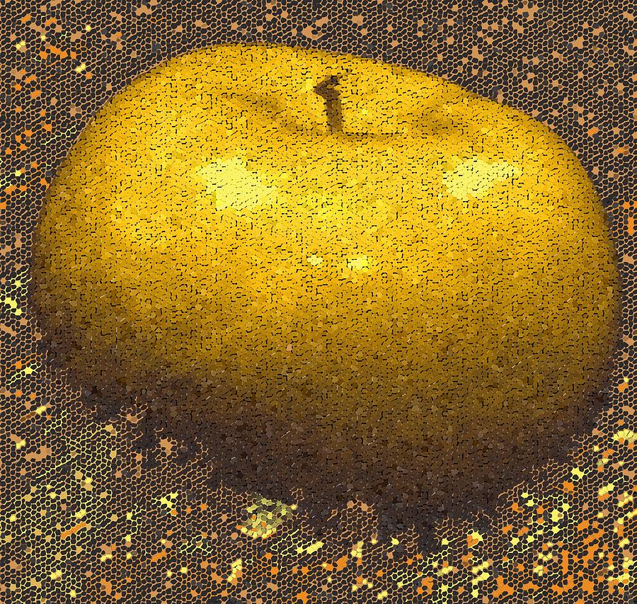 Mosaic Apple Digital Art by Ian  MacDonald