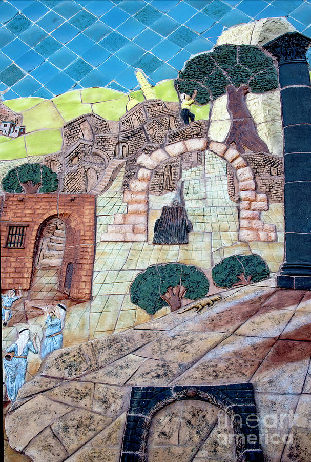Mosaic Art at Petra Photograph by Mae Wertz Mosaic Art at Petra Photograph by Mae Wertz