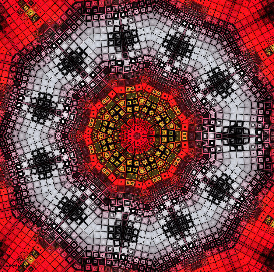 Mosaic Kaleidoscope 2 Digital Art by Shawna Rowe