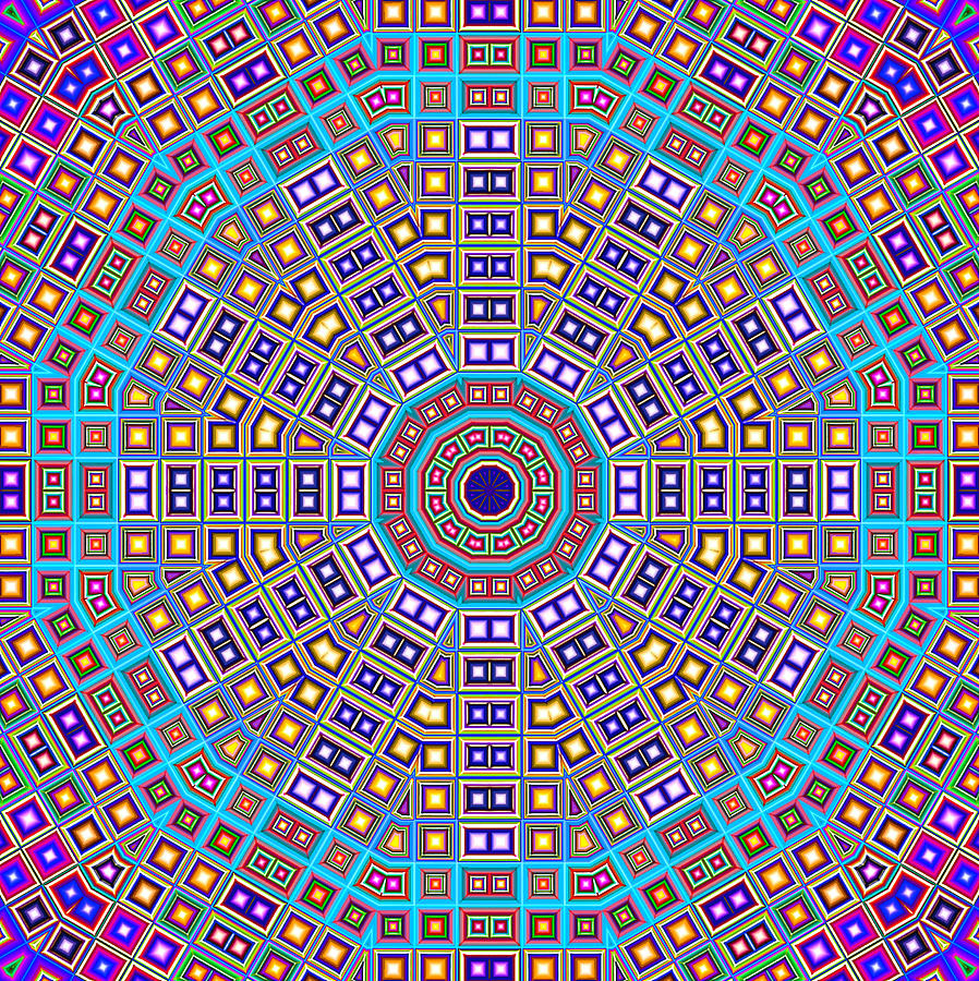 Mosaic Kaleidoscope  Digital Art by Shawna Rowe