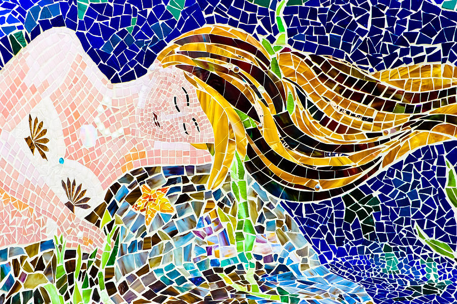 Fish Photograph - Mosaic Mermaid by Colleen Kammerer