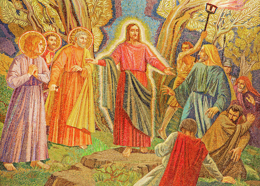 Mosaic Of Arresting Of Jesus Photograph