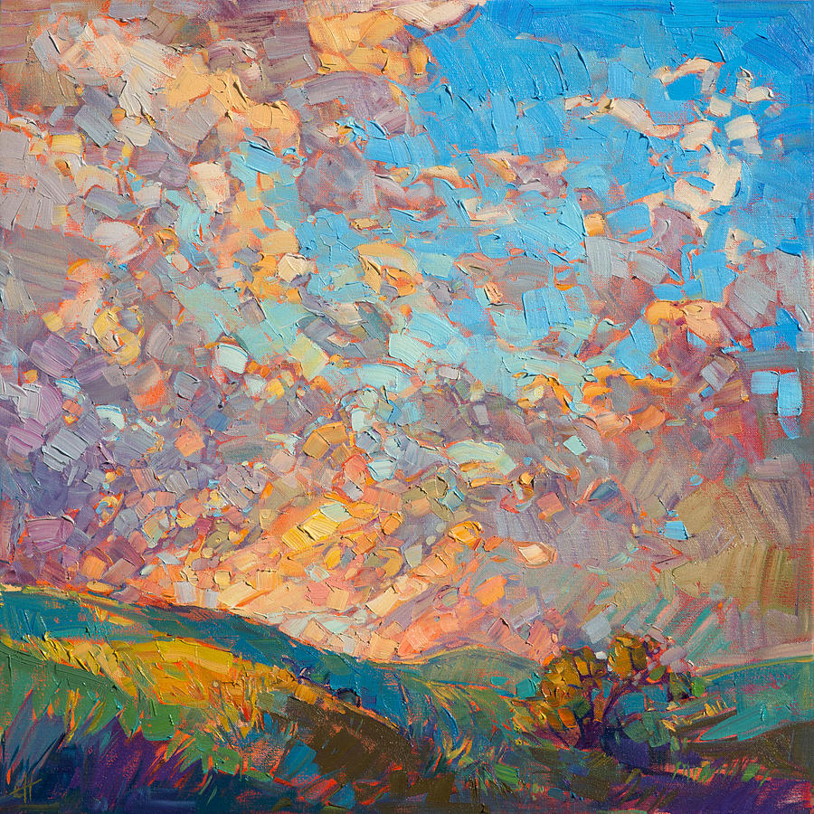 Mosaic Sky Painting by Erin Hanson