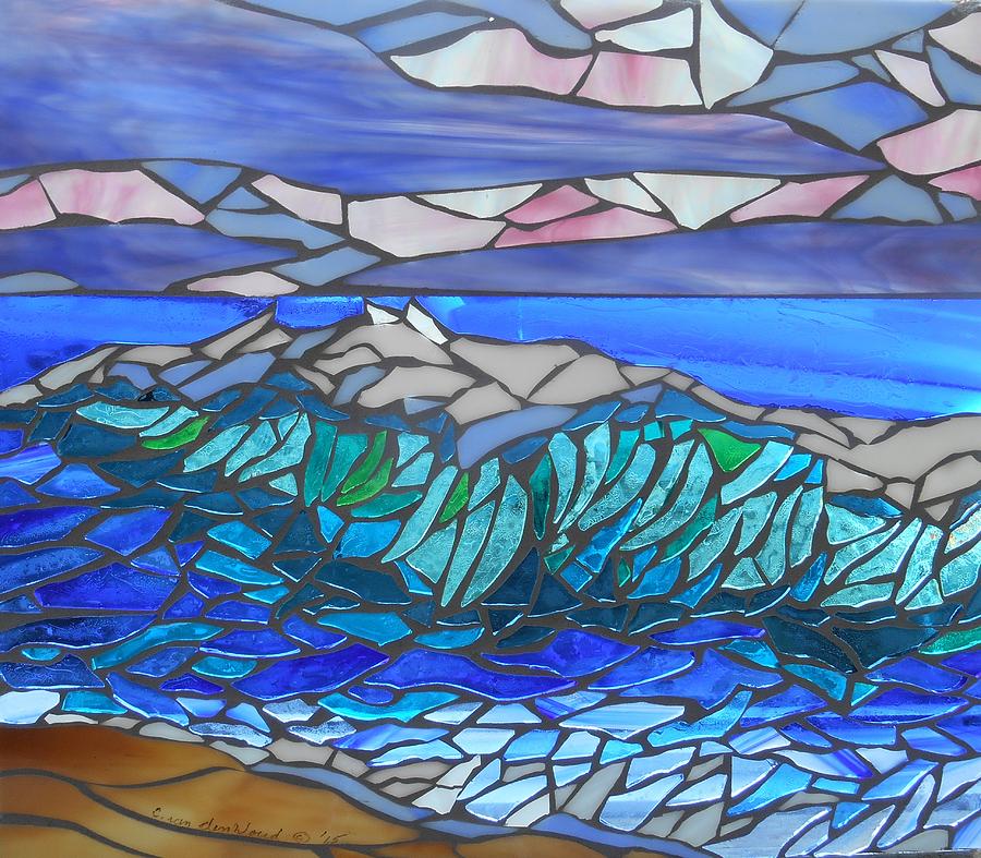 Mosaic Stained Glass- Surf Glass Art by Catherine Van Der Woerd