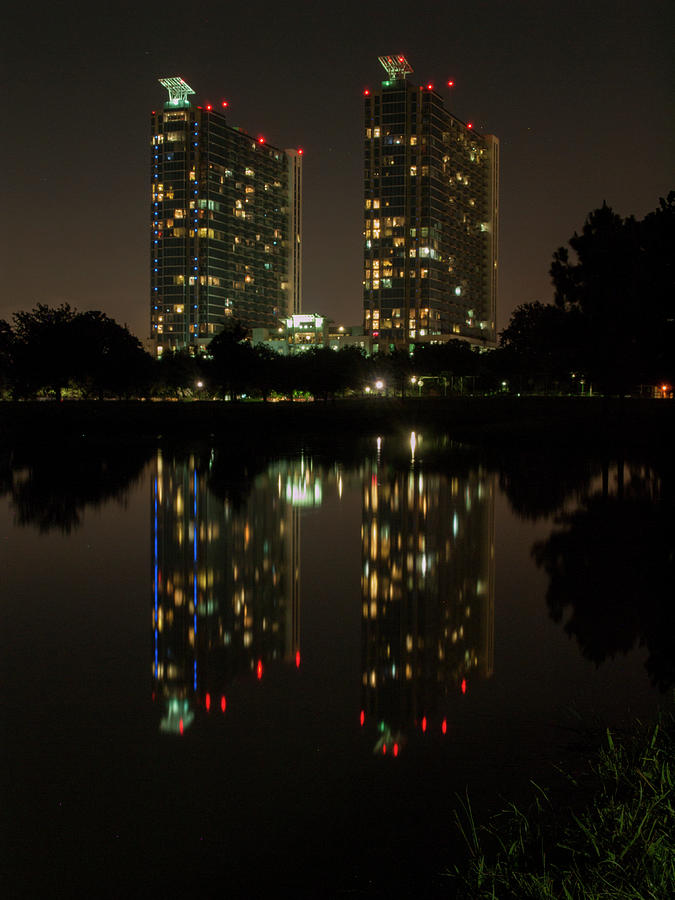 Mosaic Towers Night Photograph