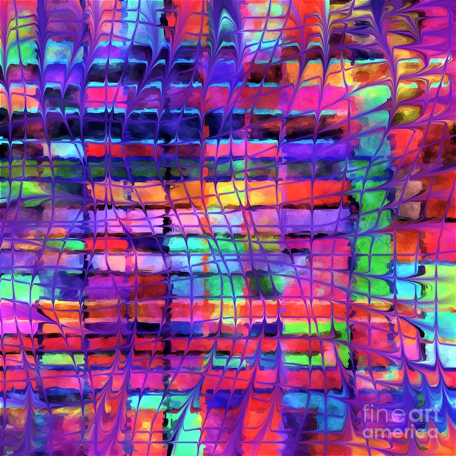 Mosaic Drawing - Mosaic Twist by Dee Winslow Mosaic Drawing - Mosaic Twist by Dee Winslow