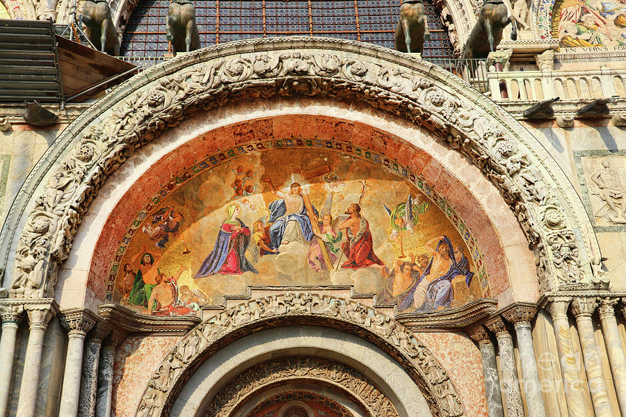 Mosaics at Saint Marks Basilica 9305 Photograph by Jack Schultz