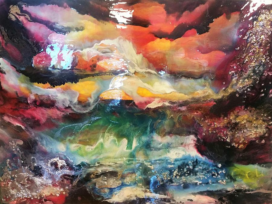 Mosarden - 2016 Painting by Gali Valkova Mosarden - 2016 Painting by Gali Valkova
