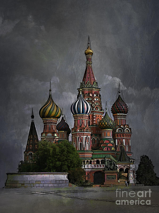 Moscow... Painting by Andrzej Szczerski