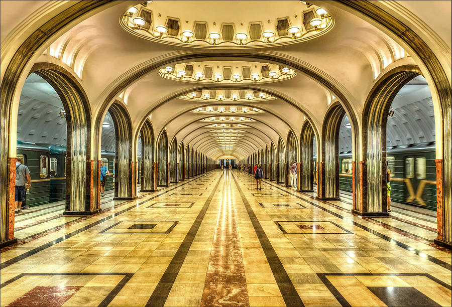 Moscow Metro Station Mayakovskaya Photograph by Nick M - Fine Art America