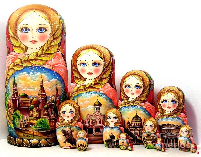 Russian Doll Digital Art - Moscow by Viktoriya Sirris