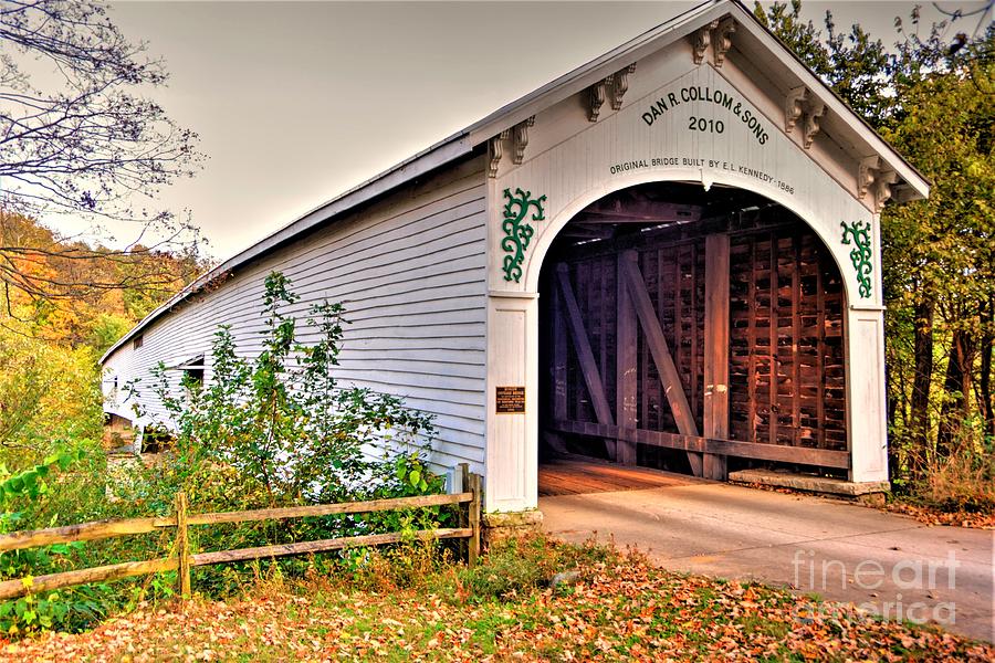 Moscow,Indiana Covered Bridge Photograph by Paul Lindner - Fine Art America